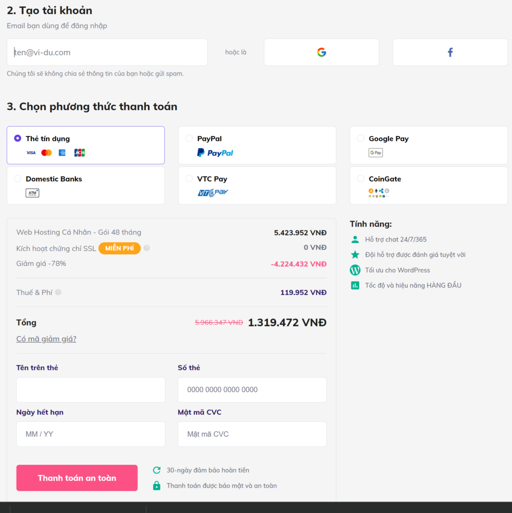 Cách nhanh nhất để có một trang web 8 image