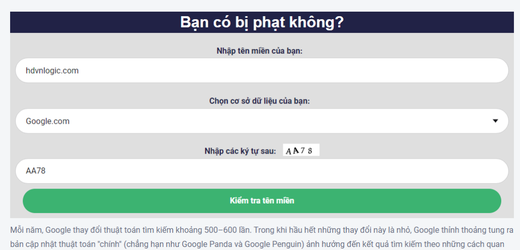 7 công cụ kiểm tra nhanh hình phạt của google 7 image 7