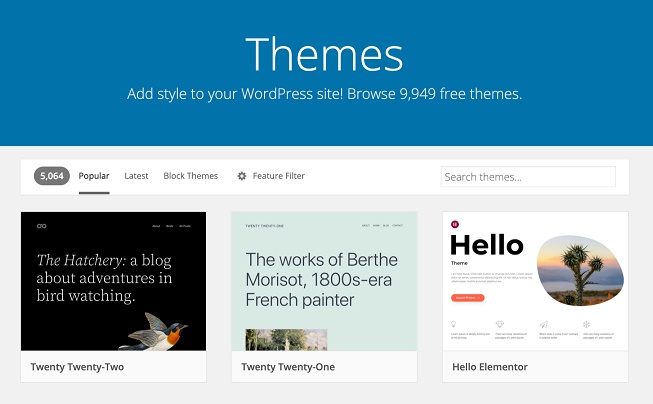 SEO WordPress: Thực hiện trong 28 bước 2 Themes